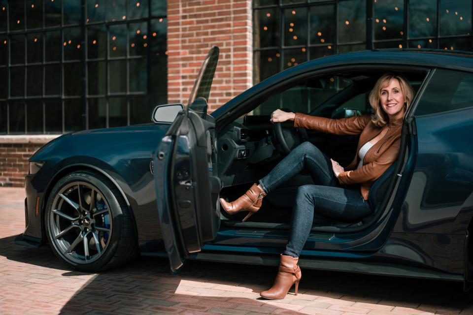 Laurie Transou, chief engineer of the Ford Mustang program, is seen here on March 26, 2023, at Phoenix Mills in Plymouth.