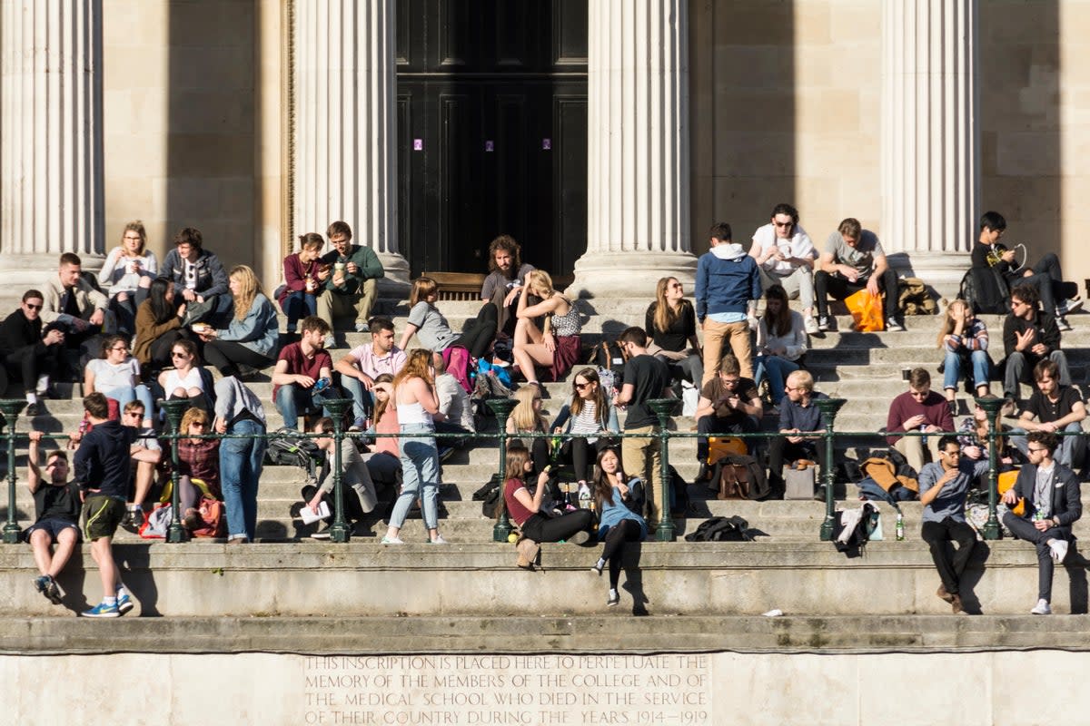 Stock images of UCL students (Alamy Stock Photo)