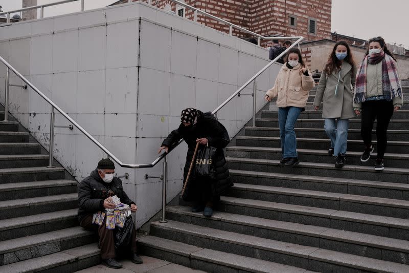 FILE PHOTO: Coronavirus disease (COVID-19) outbreak in Istanbul