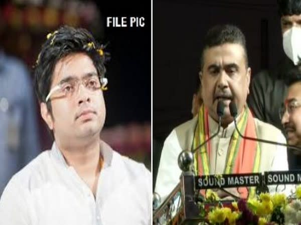 TMC MP Abhishek Banerjee (Left) and BJP leader Suvendu Adhikari. (File photo)