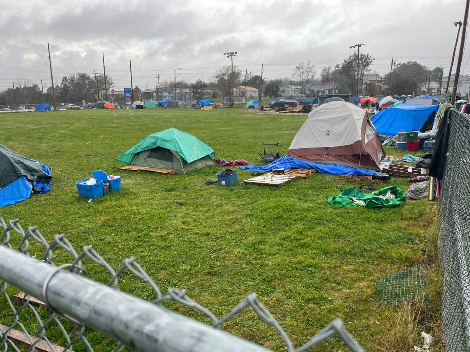 The tiny home community will go on this ball field on Cobequid Rd., where many tents have been popping up over the past year. 