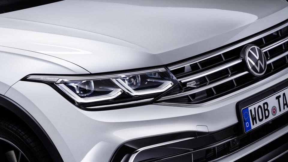 Matrix LED矩陣式LED頭燈為Tiguan Allspace全車標配。(圖片來源/ Volkswagen)