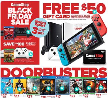 gamestop Black Friday ad 2018