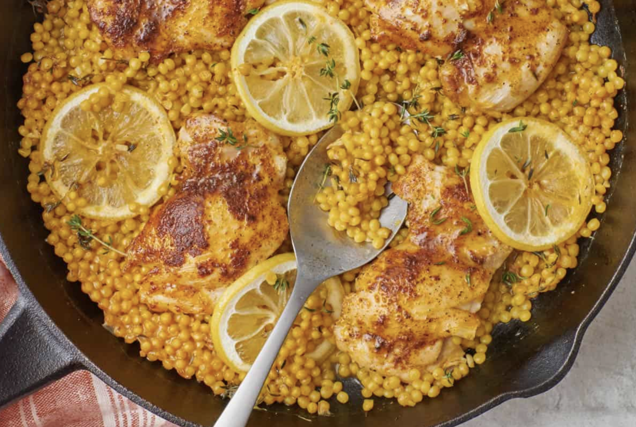Skillet Chicken with Couscous