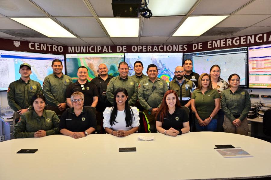 Montserrat Caballero supervisa acciones preventivas en Tijuana ante llegada del Huracán “Hilary”