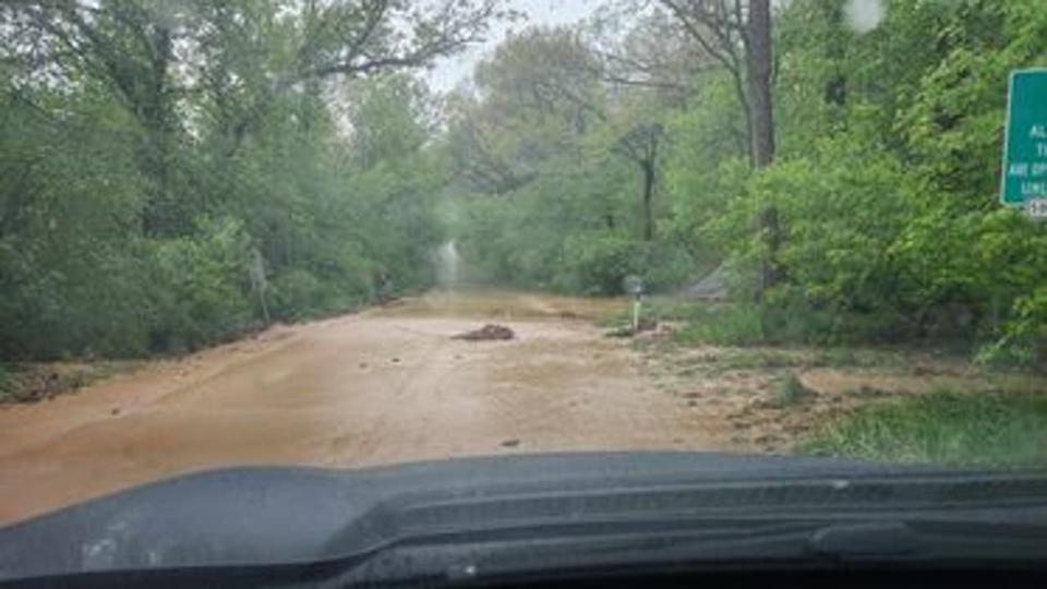 <div>Flooded Miller Road in Waterford, WI</div> <strong>(Photo Credit: Daniel P.)</strong>