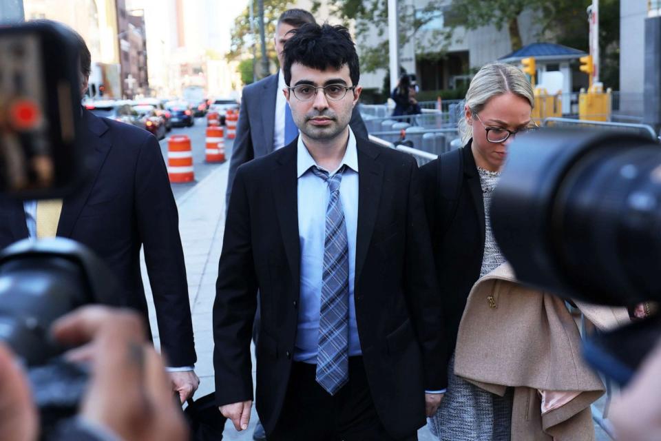 PHOTO: Former FTX developer Adam Yedidia leaves after testifying during the trial of former FTX CEO Sam Bankman-Fried at Manhattan Federal Court on Oct. 4, 2023, in New York. (Michael M. Santiago/Getty Images)