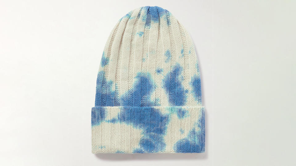 The Elder Statesman Tie-Dyed Cashmere Beanie