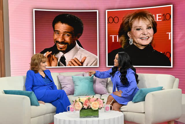 <p>SHERRI/Debmar-Mercury</p> (L-R) Joy Behar and Sheri Shepherd are pictured on 'Sherri' on October 11, 2023.