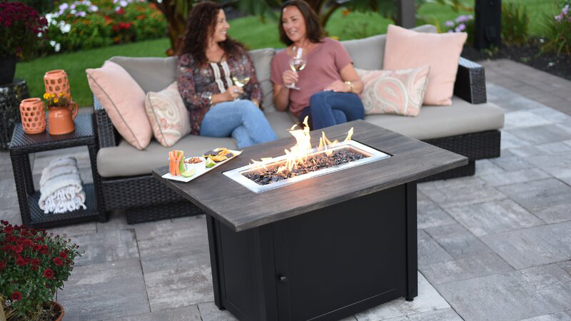 Best luxury gifts: Uniflame Steel Propane Outdoor Fire Pit.