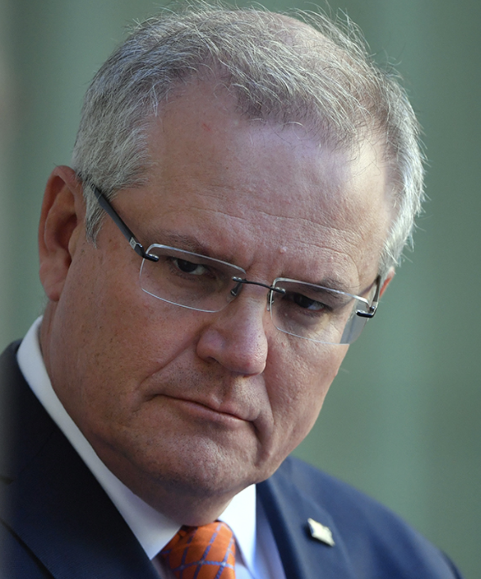 Prime Minister Scott Morrison is seen during the press conference. Source: AAP