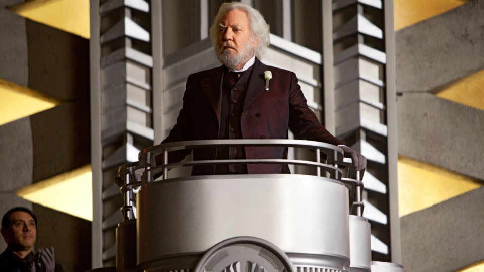 Donald Sutherland in "The Hunger Games," 2012. - Lionsgate/Kobal/Shutterstock