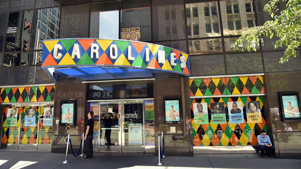 NEW YORK, NY - JUNE 26:  A view of venue exterior and branding during the Jif Power Ups launch event at Carolines on Broadway on June 26, 2018 in New York City.  (Photo by Mike Coppola/Getty Images for Jif)