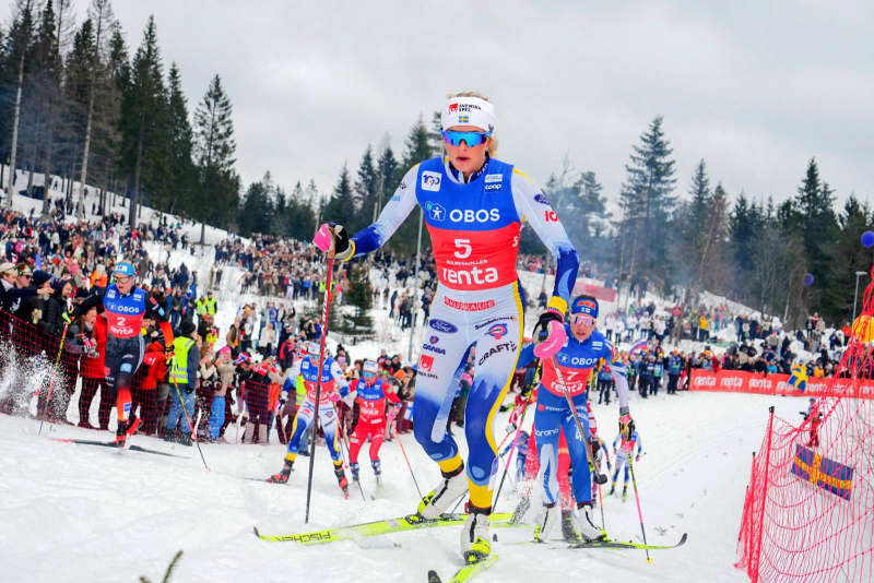 Sweden's Frida Karlsson in action at the women's 50 km mass start classic race during the FIS Cross-Country World Cup in Oslo. Beate Oma Dahle/NTB/dpa