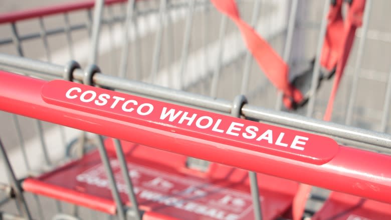 Costco shopping cart handle