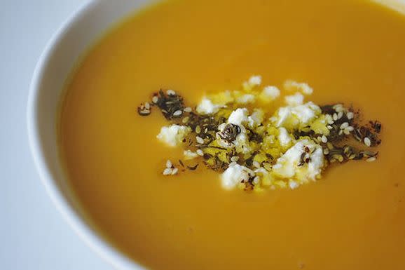 Sweet Potato Soup with Feta