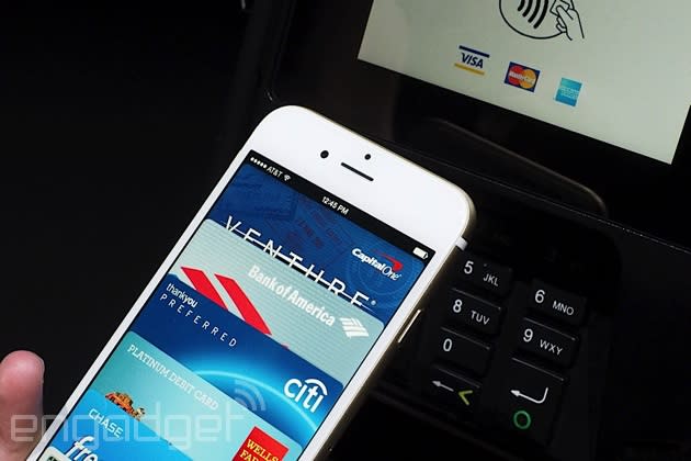 Apple Pay on an iPhone 6