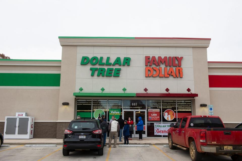 Grand opening of a Dollar Tree/ Family Dollar in Prattville, Alabama, on Nov. 30, 2023.