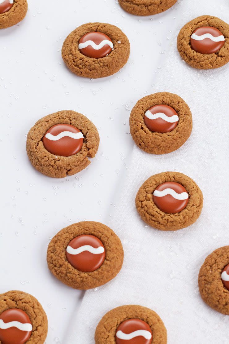 Gingerbread Thumbprint Cookies