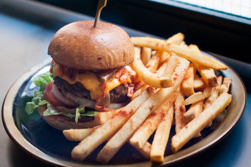 Teepee Bar kimchi burger