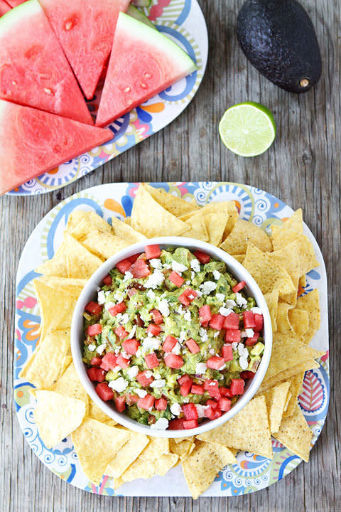 <strong>Get the <a href="http://www.twopeasandtheirpod.com/watermelon-feta-guacamole/" target="_blank">Watermelon Feta Guacamole recipe</a> from Two Peas and their Pod</strong>