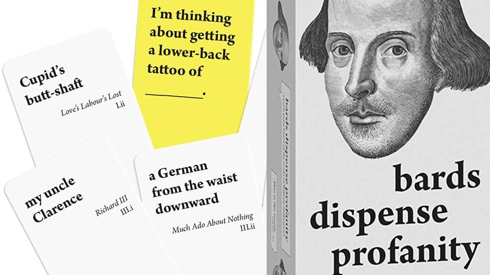 Best gifts for book lovers 2019: Bards Dispense Profanity card game