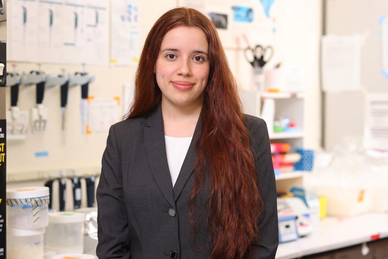 Diana Adamo, 21, was recently named a Rhodes Scholar, which will allow her to study at University of Oxford in the U.K. on a full scholarship. (Nick Pearce/Dalhousie University - image credit)