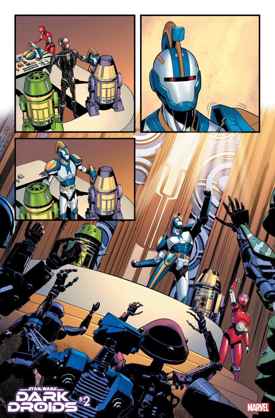 Pages from Star Wars: Dark Droids #2.