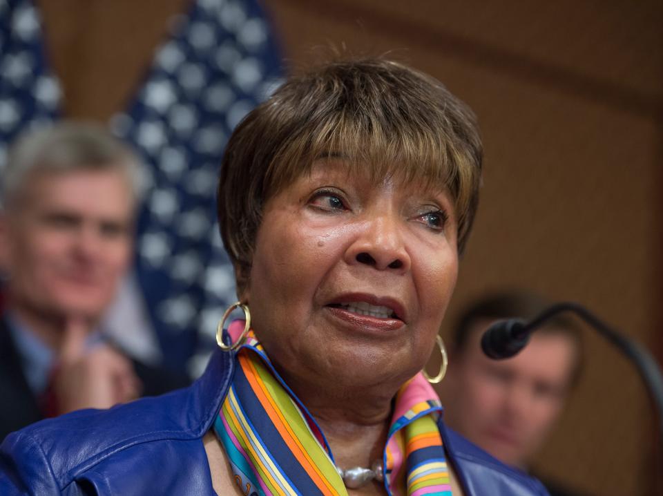 Rep. Eddie Bernice Johnson speaks at an event