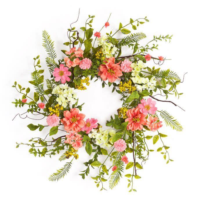 Cosmos and Berry Wreath