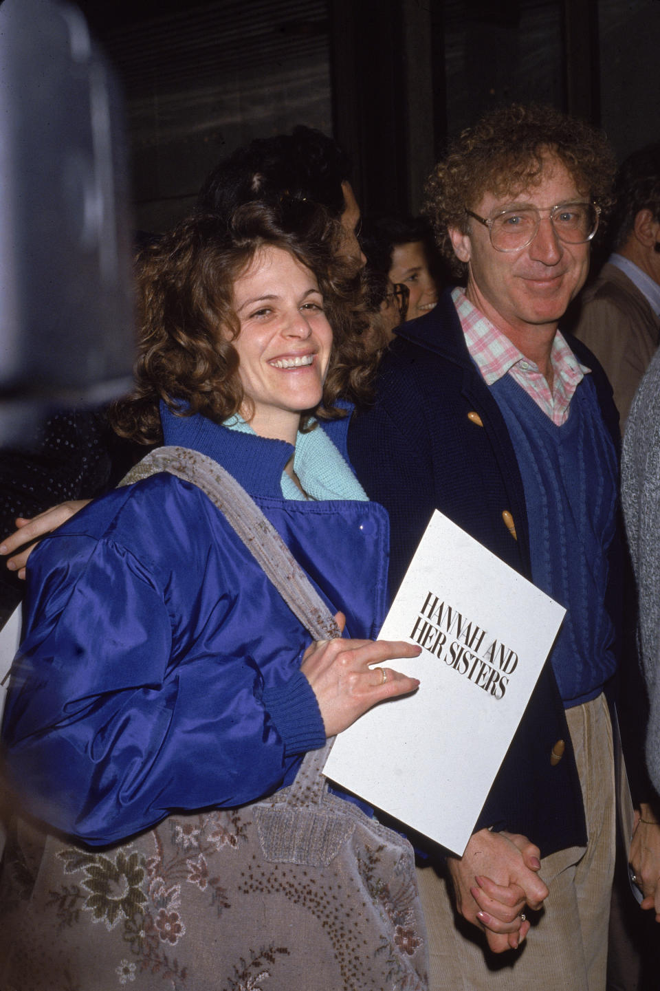 American actor Gene Wilder and his wife Gilda Radner (1946 - 1989) attend the premiere of the film, "Hannah And Her Sisters," directed by Woody Allen, 1986.&nbsp;