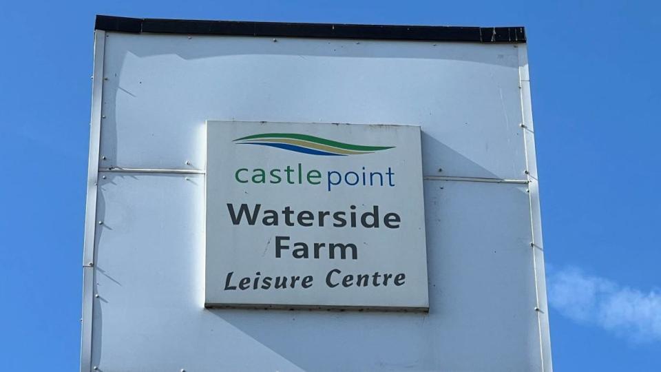 Waterside Farm leisure centre sign