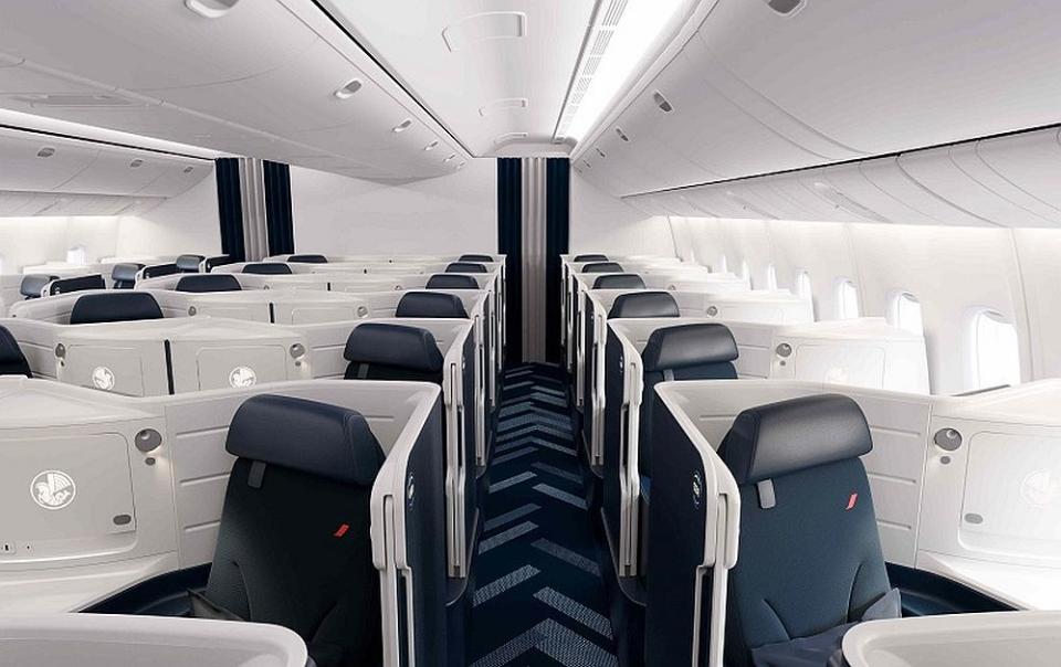 Allein und unbehelligt von anderen Passagieren - dieses Sitzkonzept bieten immer mehr Airlines an. (Bild: Safran)