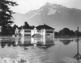 <b>1948 flooding of the Fraser River (British Columbia)</b> <br> <b>Financial cost</b>: Unknown <br><br> Rising waters in the Fraser River floodplain in British Columbia led to the evacuation of 16,000 people in May and June. The flood was smaller than the one of 1894, but had a greater personal and financial impact. By 1948, the lower Fraser Valley was a highly developed agricultural area, with commercial and industrial development, newly built highways, and the province's major airport established in Richmond, built on the Fraser's floodplain. More than 2000 homes were destroyed. Thousands of people were displaced and infrastructure, including bridges and roads, was significantly damaged. <br> <br> <em>Image: A schoolhouse in Agassiz, B.C.</em>