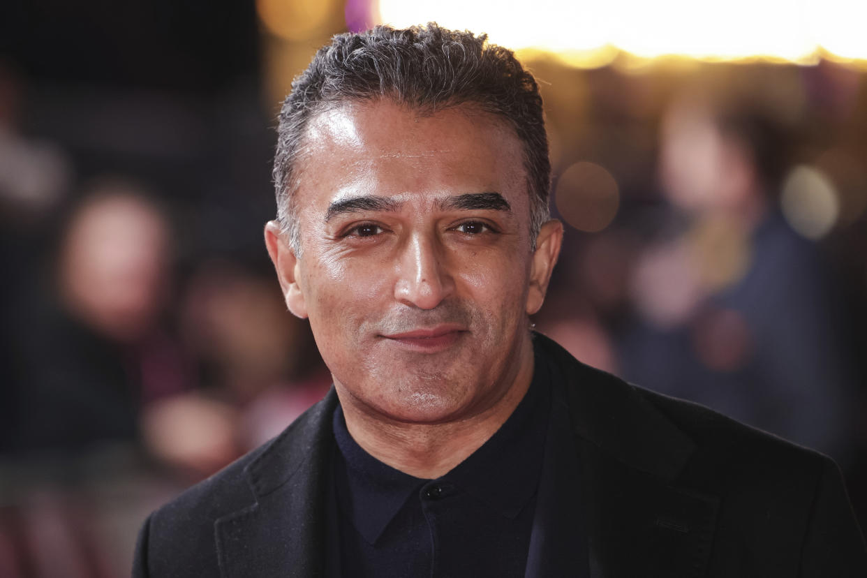 Adil Ray poses for photographers upon arrival for the premiere of the film 'Whats Love Got To Do With It' in London, Monday, Feb. 13, 2023. (Photo by Vianney Le Caer/Invision/AP)