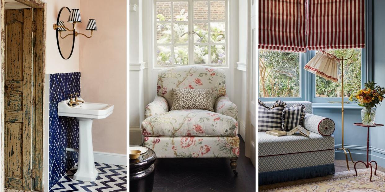 how to clash patterns interiors