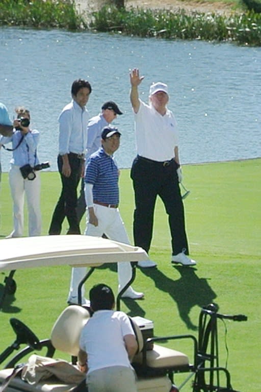 Japanese Prime Minister SHinzo Abe played a round of golf when he met US President Donald Trump at his Mar-a-Lago resort, but Chinese President Xi Jinping is unlikely to be seen on the fairways at this week's summit