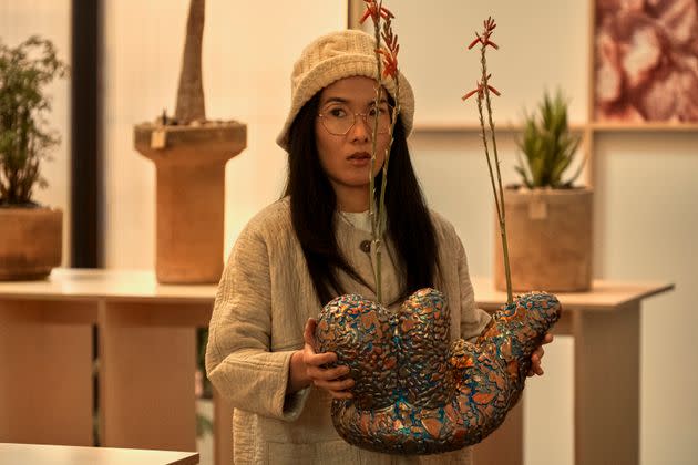 Ali Wong as Amy, a successful entrepreneur about to sell her plant boutique to a big-box chain, in the Netflix series 