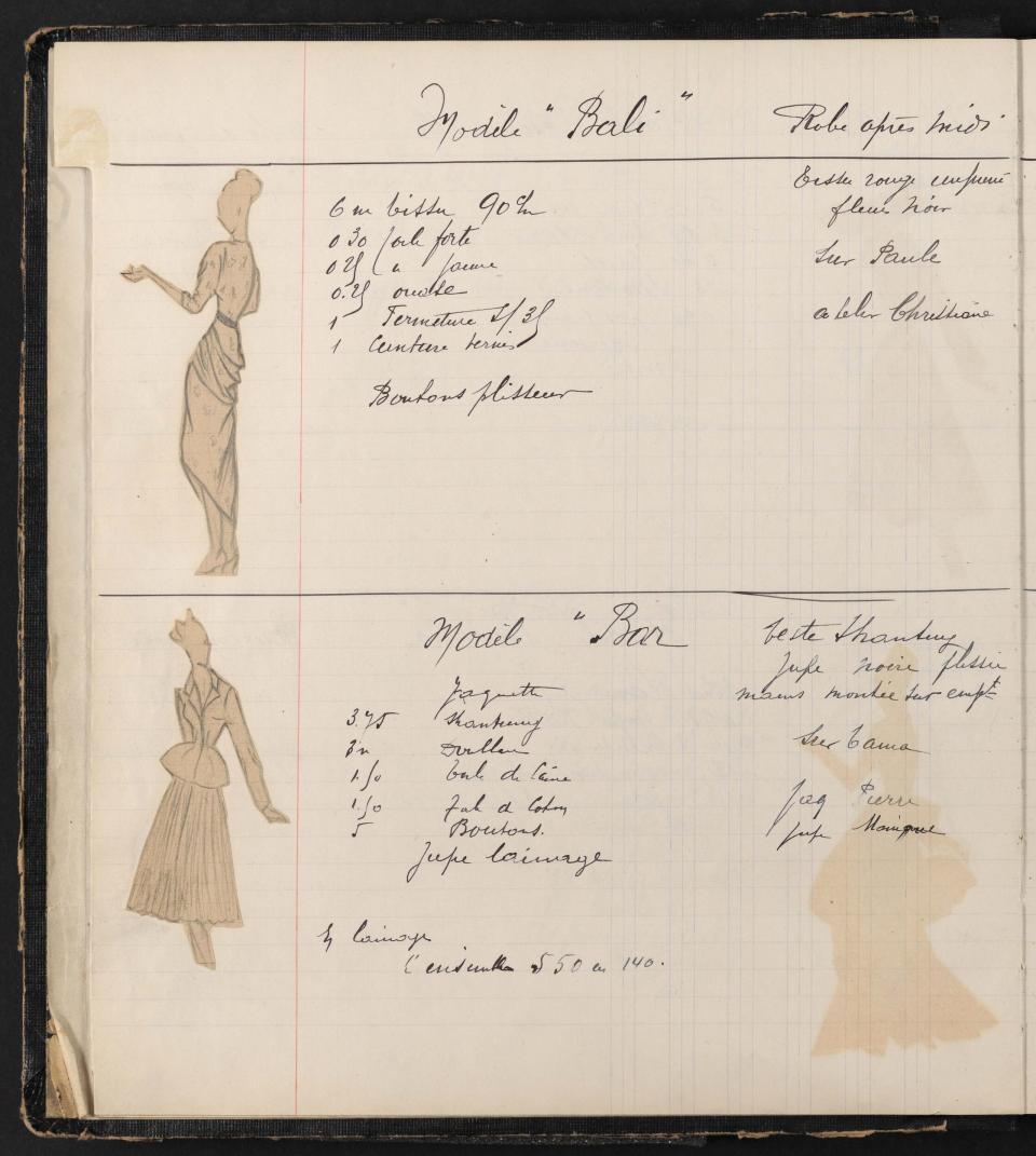 Dior - Sketch Book - 1947