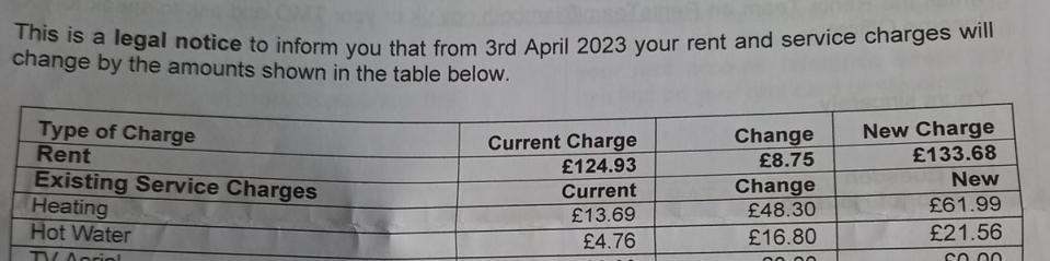 Kirsty saw her heating bill go from £13.69 to £61.99 a week in April 2023 (Supplied)