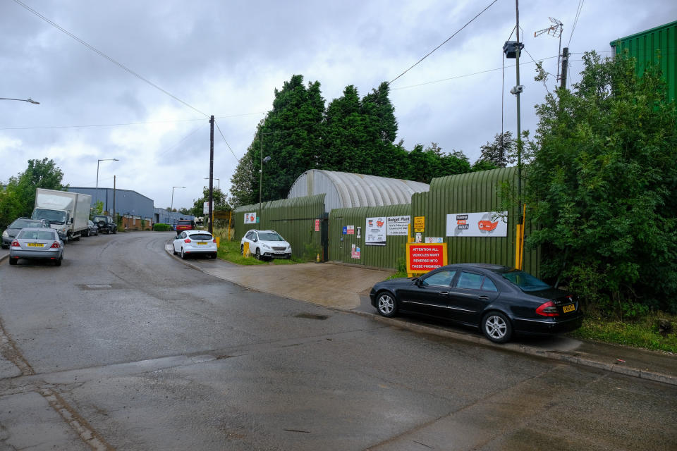 The freezer had been moved during a flat clearance in Birmingham (Picture: SWNS) 