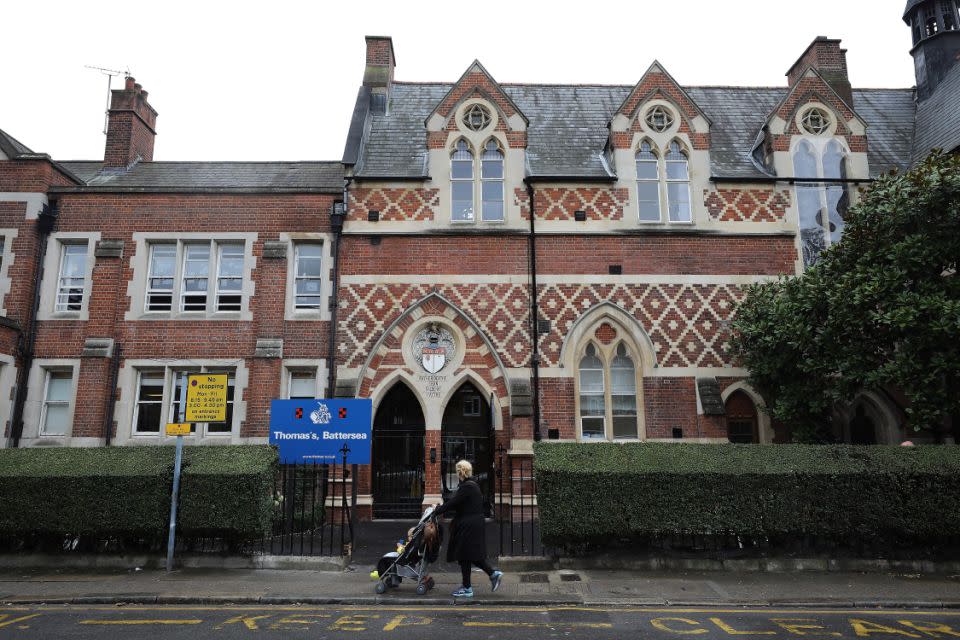 The message included the address of the school in London. Photo: Getty