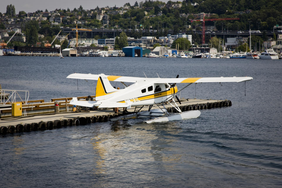 Hidroaviones en el muelle del lago Union, Seattle (Getty Creative)