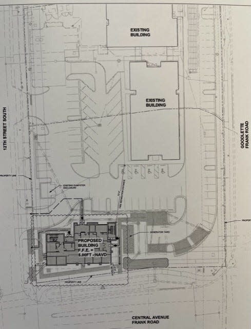 Schematic of the future pathology building at the campus of Neighborhood Health Clinic in Naples.