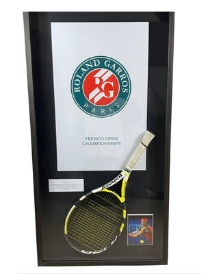 Prestige_Memorabilia_Rafael_championship_point_winning_racket_from_his_2007_French_Open_Final_victor