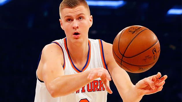 Porzingis in action. Image: Getty