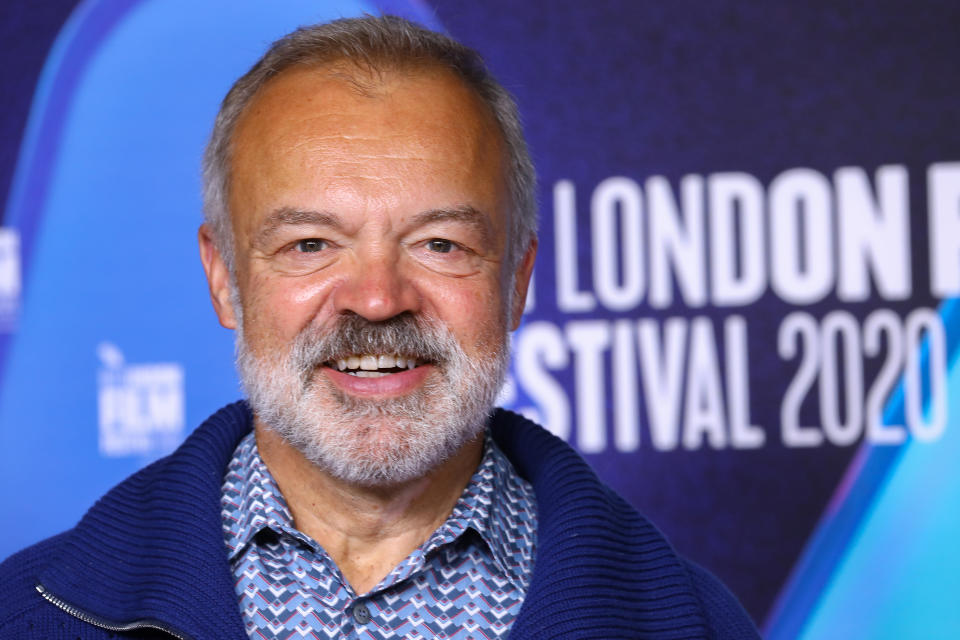 LONDON, ENGLAND - OCTOBER 11: Graham Norton attends the "Soul" premiere during the 64th BFI London Film Festival at BFI Southbank on October 11, 2020 in London, England. (Photo by Tim P. Whitby/Getty Images for BFI)