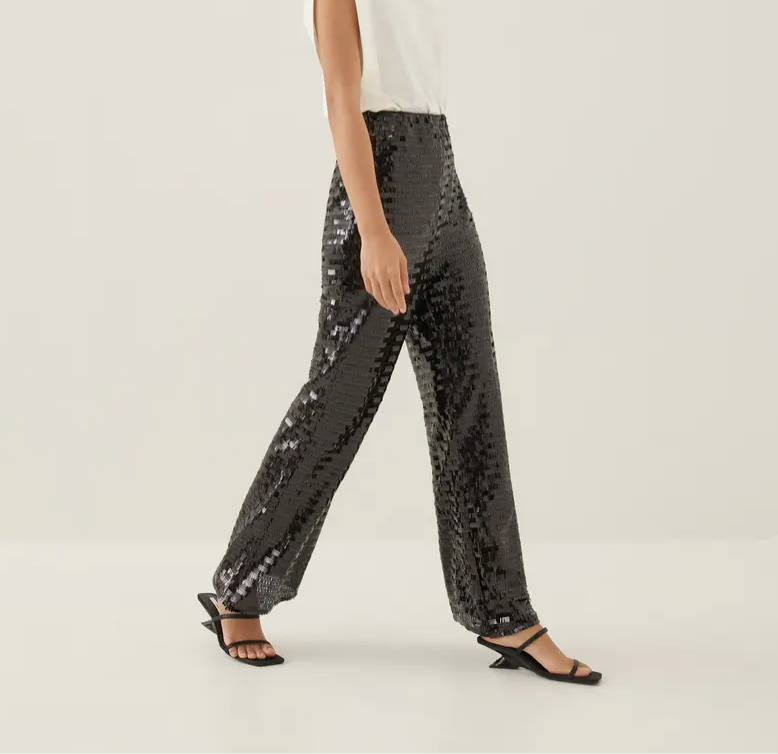 Faiza Sequined Flare Pants. (PHOTO: Love, Bonito)