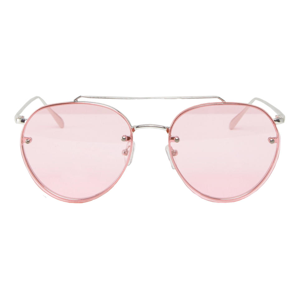 90's Pink Laid on Lens Aviator