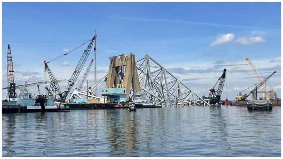 <sup><em>The U.S. military is working with government contractors to cut up pieces of the fallen Francis Scott Key Bridge and clear the port of Baltimore. (Brad Dress)</em></sup>